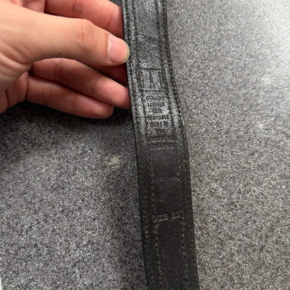 Gap Beaded Belt Womens 28 Brown Good Southwestern Leather Geometric Diamond